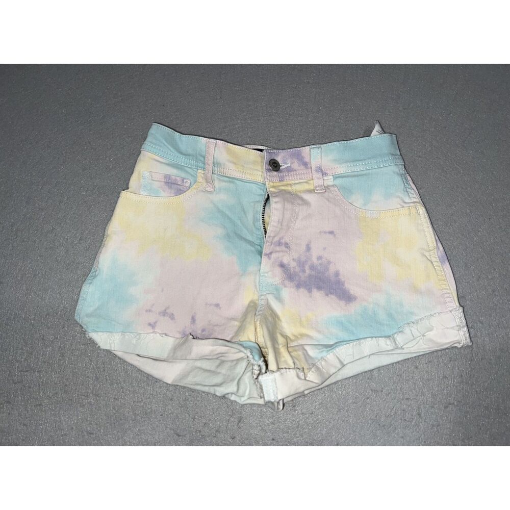 Hollister Women's Jean Shorts Tie Dye High Rise Vintage 3" Size 1